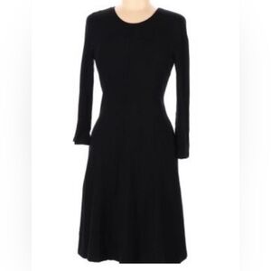 Theory Black Knit Dress Size Large – Classic & Flattering